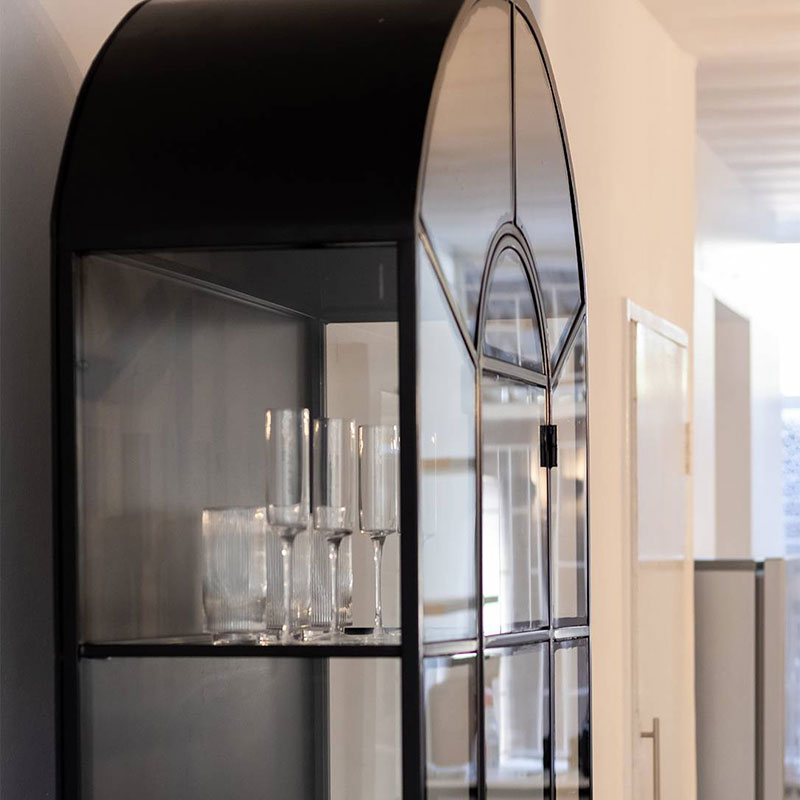 ARCHED GLASS DISPLAY STORAGE CABINET | The Hometopia